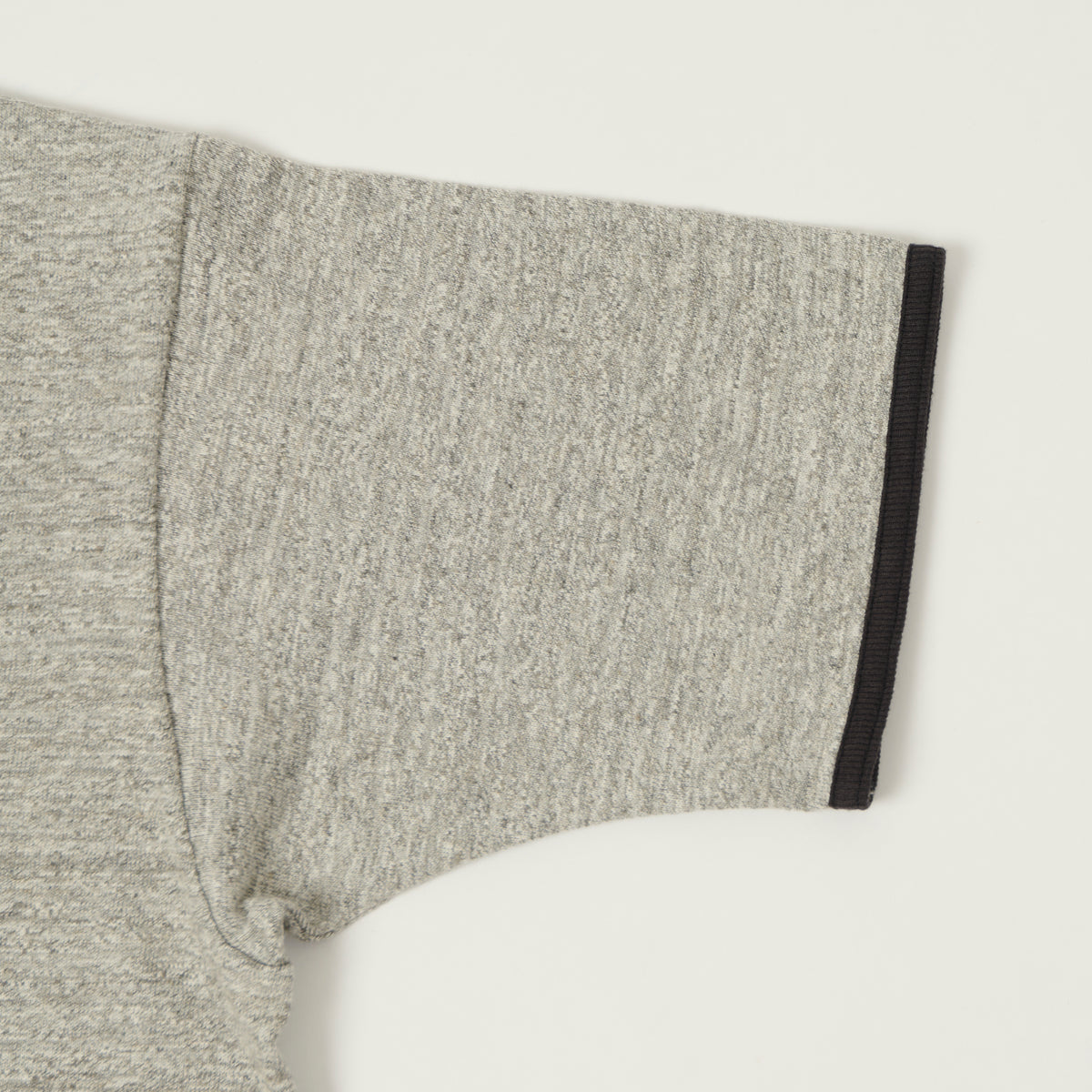 Warehouse & Co 4059 'Air Force Academy' Ringer T-Shirt - Heather Grey/Black