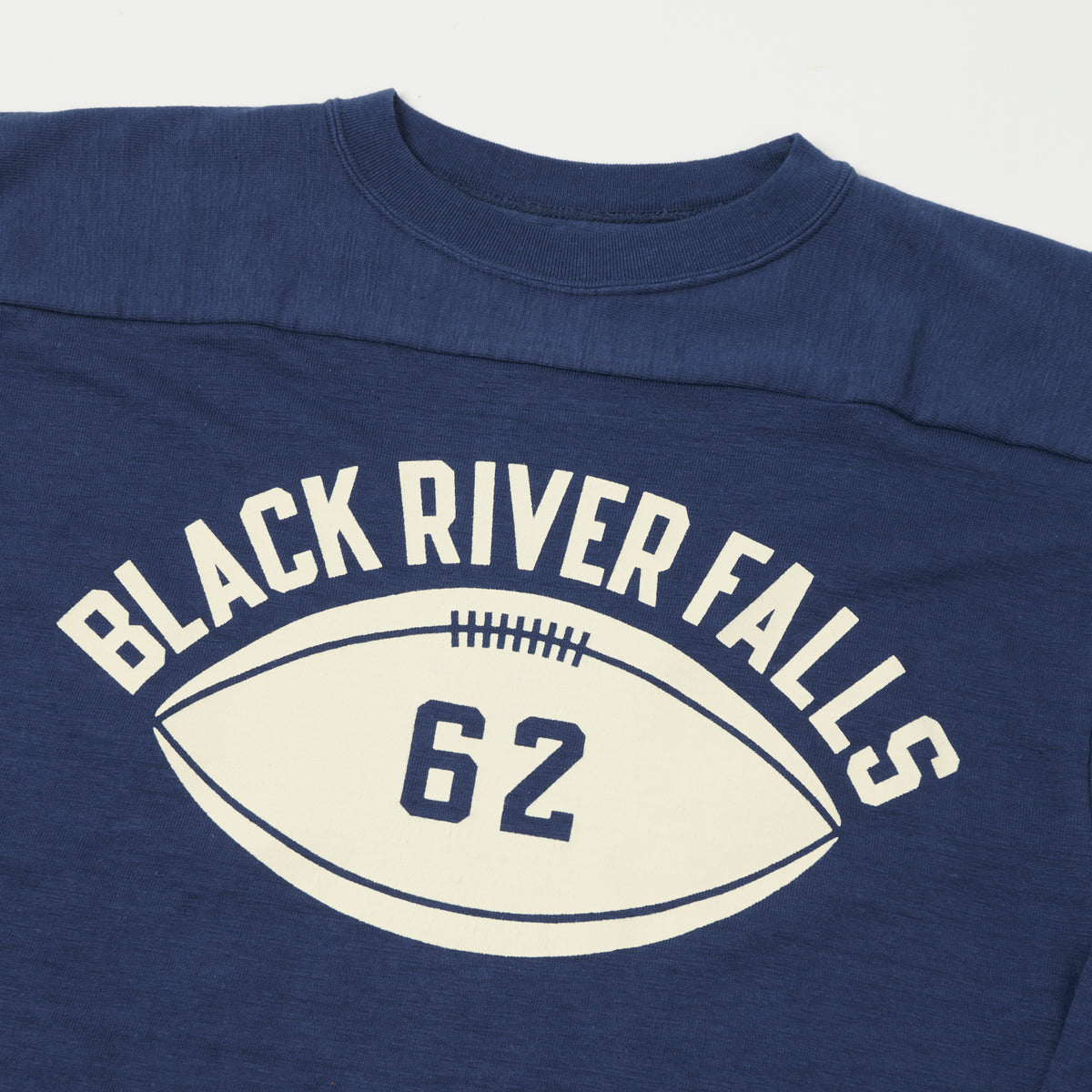 Warehouse & Co 4063 'Black River Falls' 3/4 Sleeve Football T-Shirt - Navy