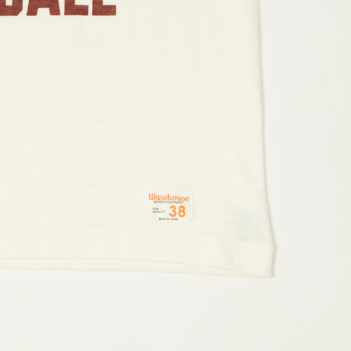 Warehouse & Co 4063 'Franklin Central' 3/4 Sleeve Football T-Shirt - Off White