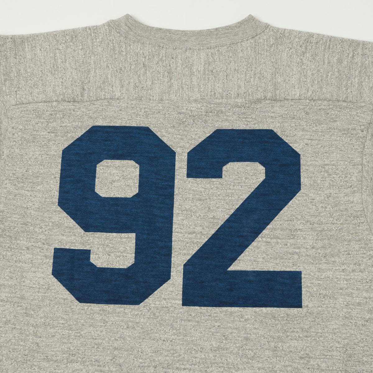 Warehouse & Co 4063 'Navy 92' 3/4 Sleeve Football T-Shirt - Heather Grey