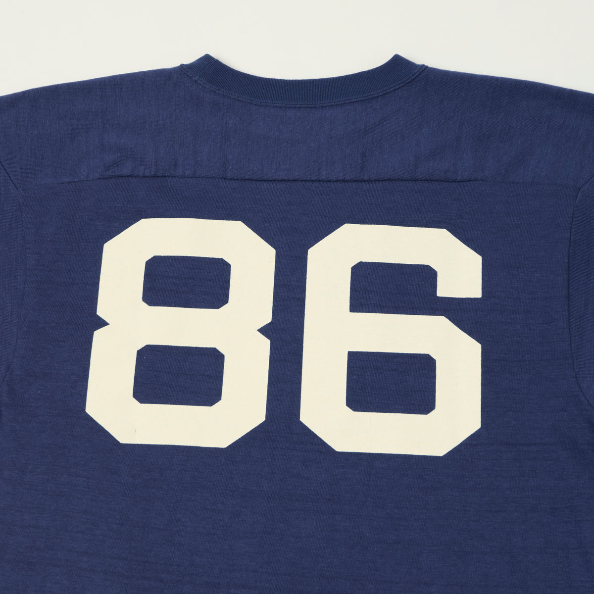 Warehouse & Co 4063 'No. 86' 3/4 Sleeve Football Tee - Navy