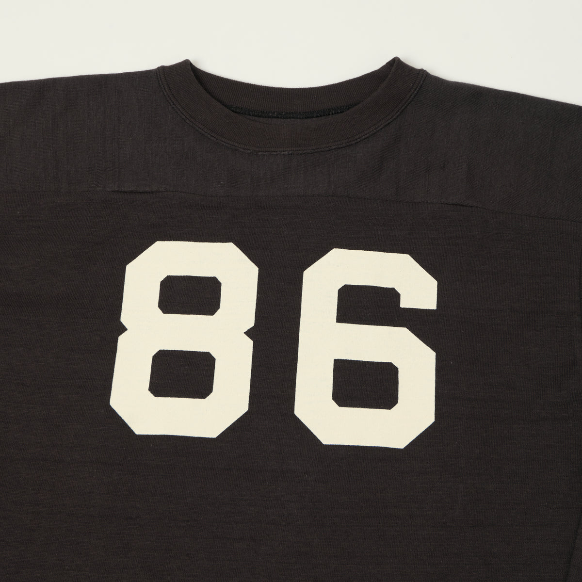 Warehouse & Co 4063 'No. 86' 3/4 Sleeve Football Tee - Black