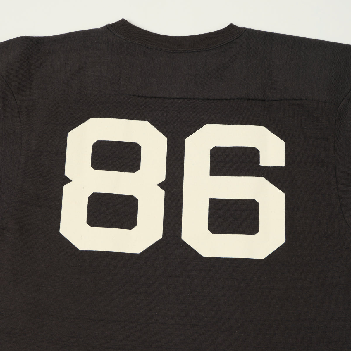 Warehouse & Co 4063 'No. 86' 3/4 Sleeve Football Tee - Black