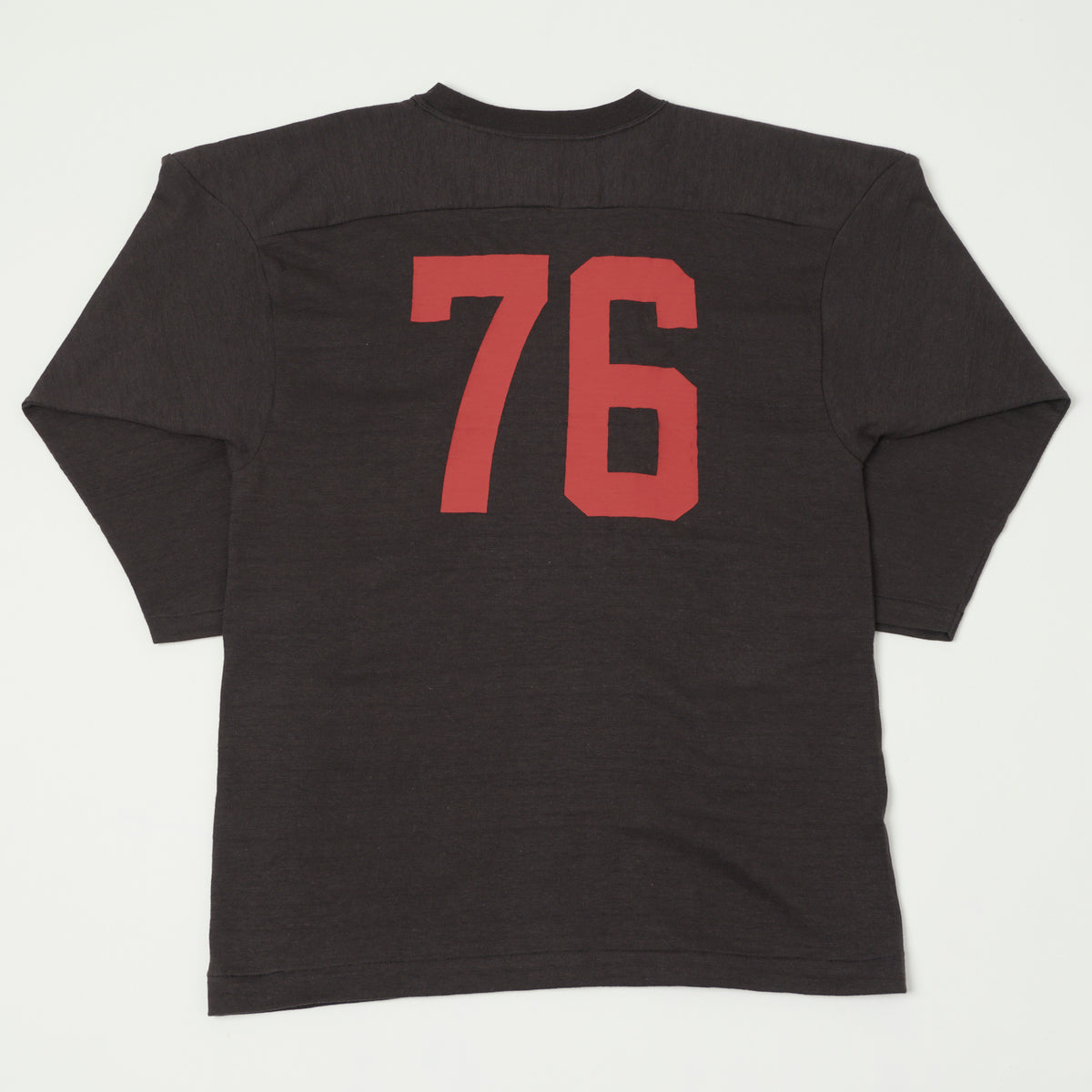 Warehouse & Co 4063 'Tioga High' 3/4 Sleeve Football T-Shirt - Black