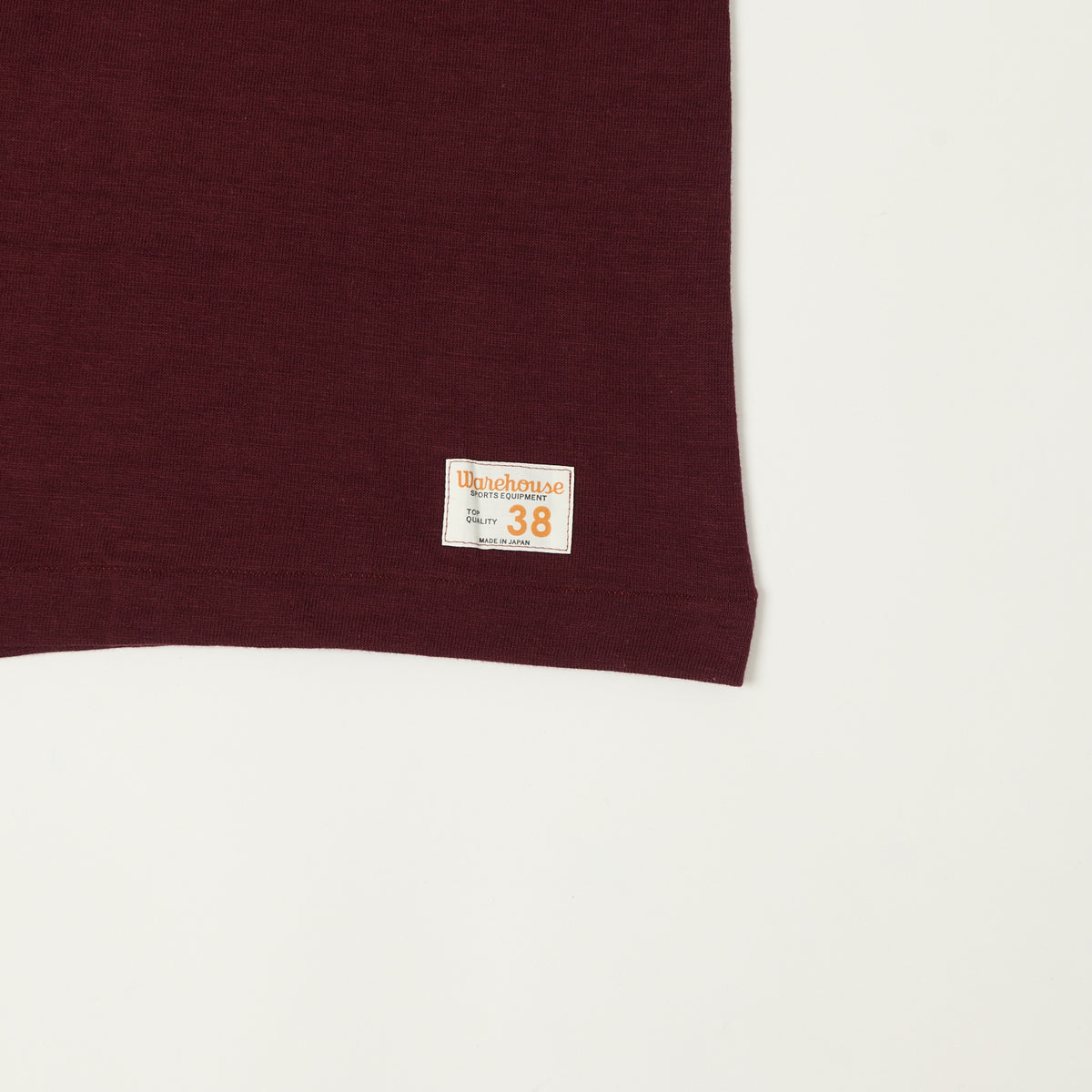 Warehouse & Co 4063 'U City' 3/4 Sleeve Football T-Shirt - Bordeaux