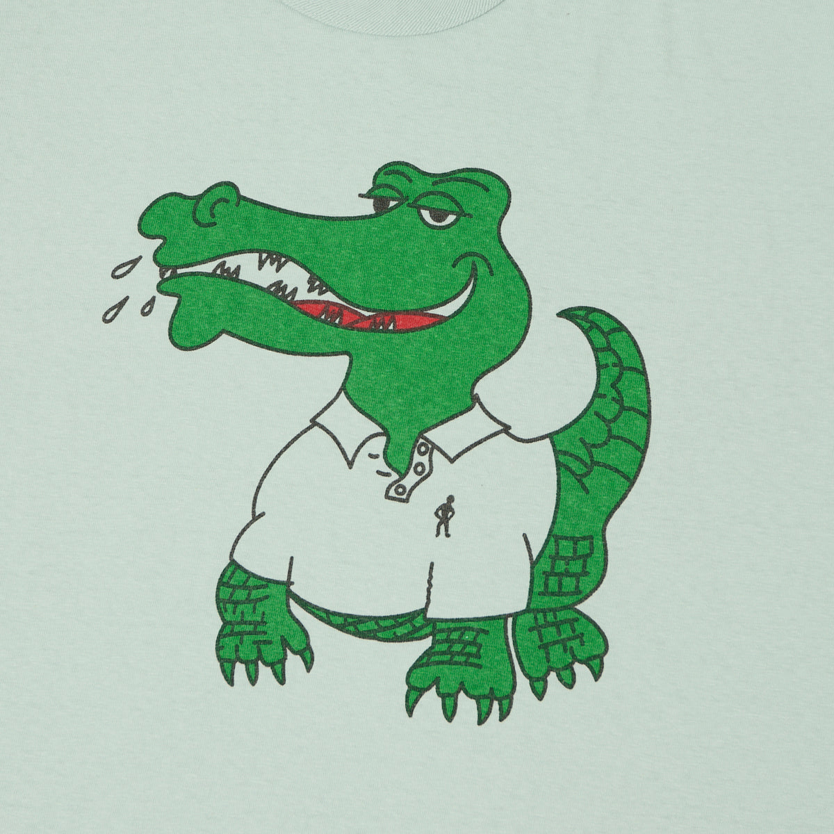 Warehouse & Co 4064 'Crocodile' T-Shirt - Sax