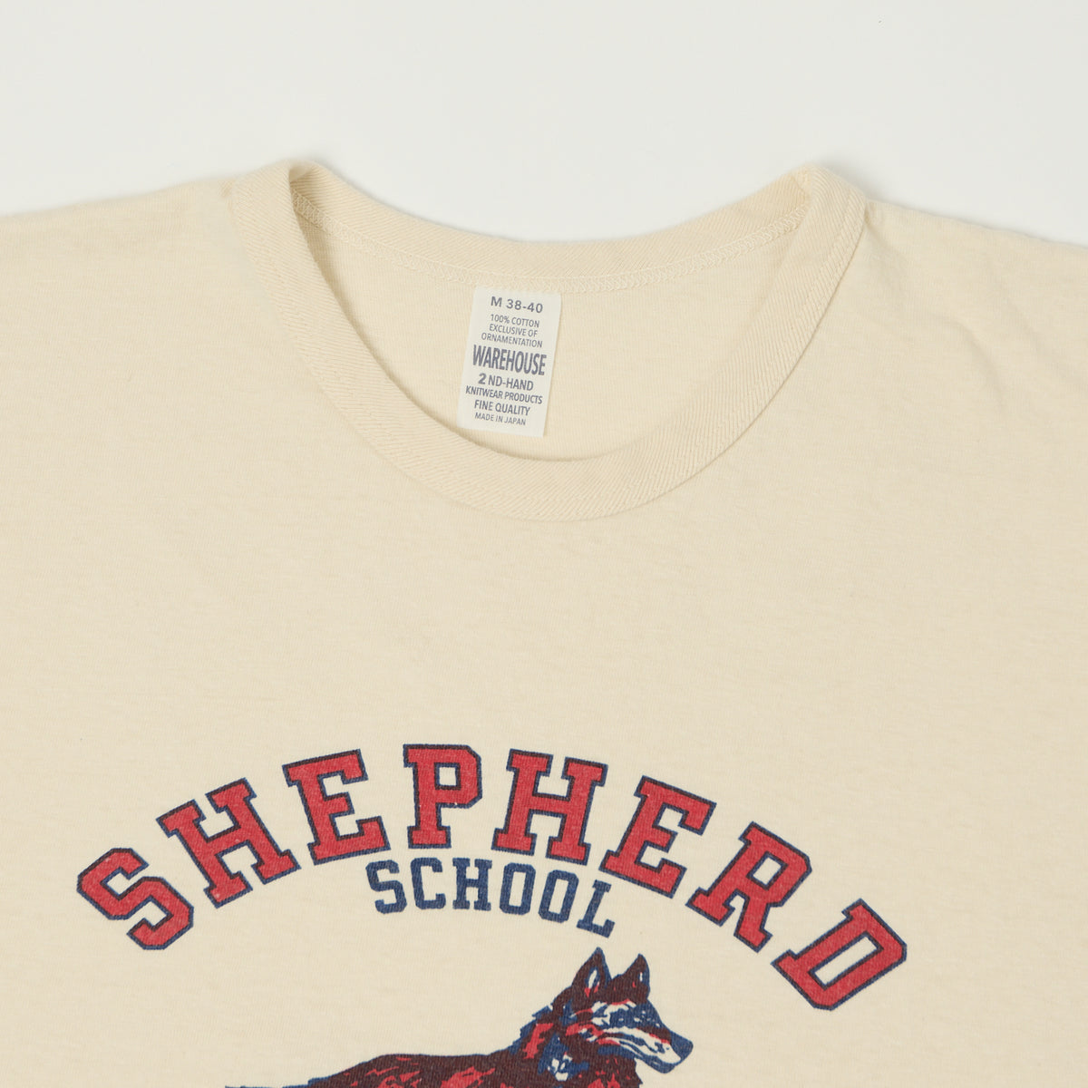 Warehouse & Co 4064 'Shepherd' T-Shirt - Cream