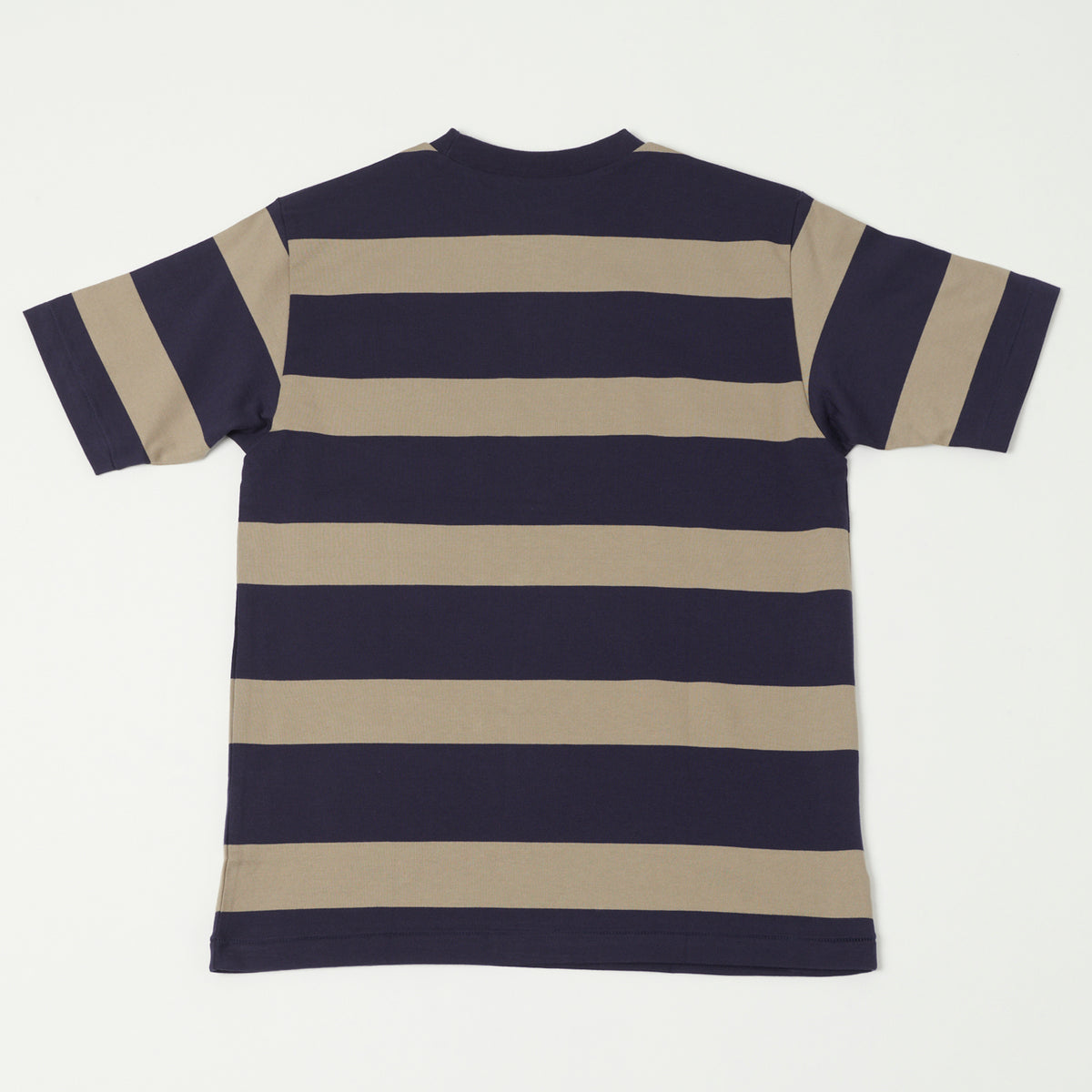 Warehouse & Co 4089 Border Stripe T-Shirt - Navy/Grey