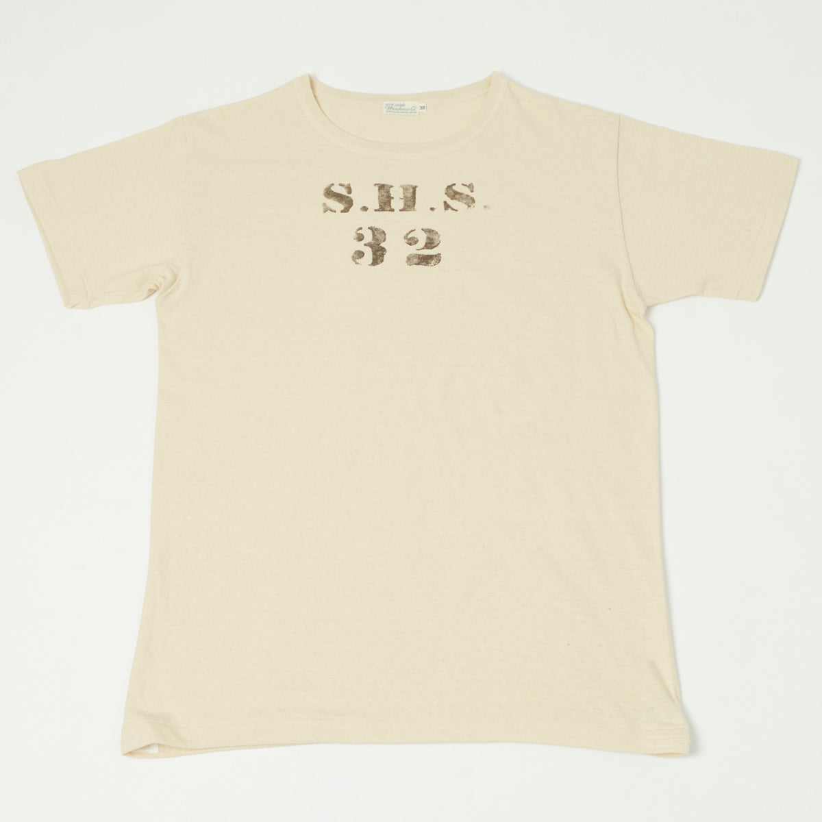 Warehouse & Co 4091 Duck Digger 'SHS' Skivvy T-Shirt - Beige