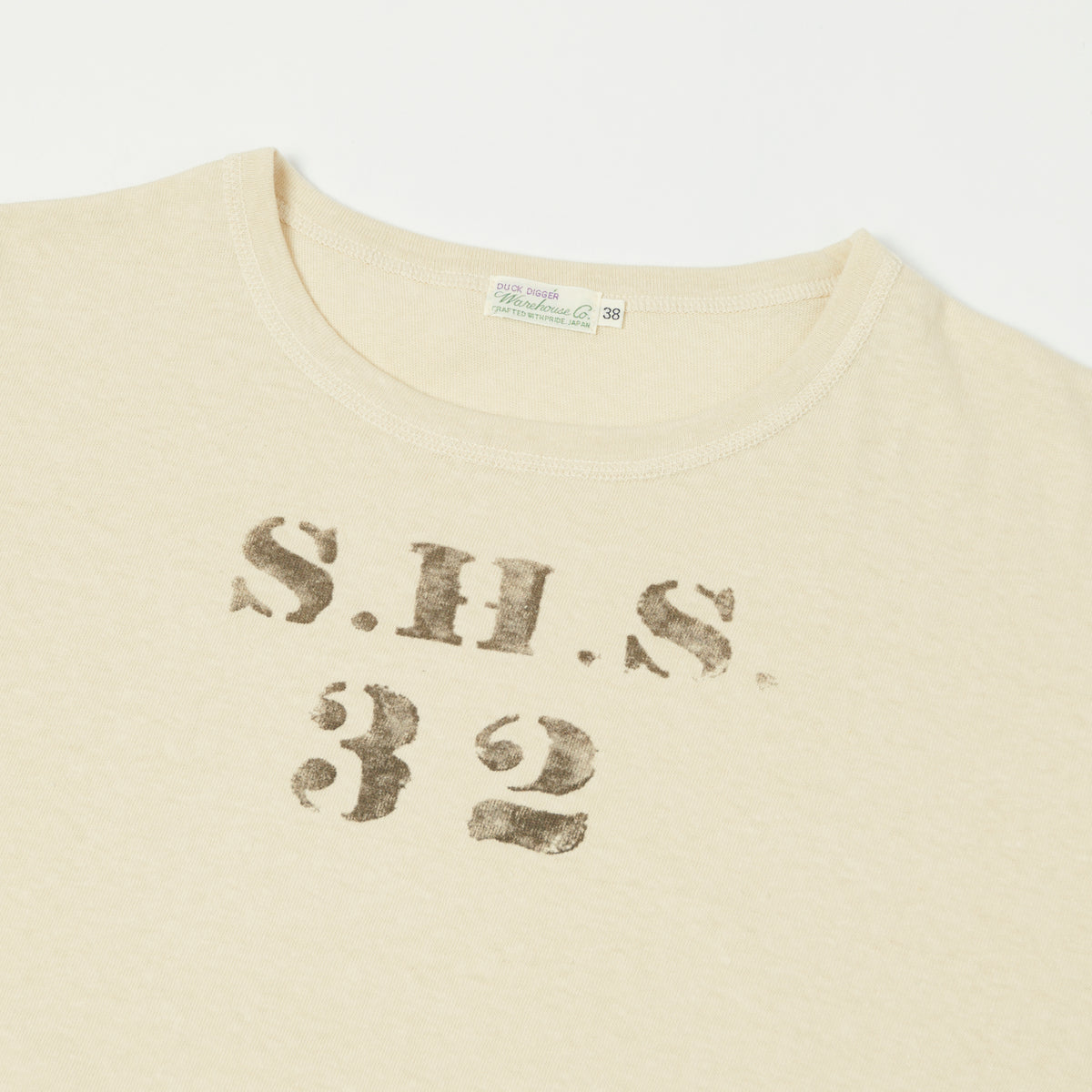 Warehouse & Co 4091 Duck Digger 'SHS' Skivvy T-Shirt - Beige