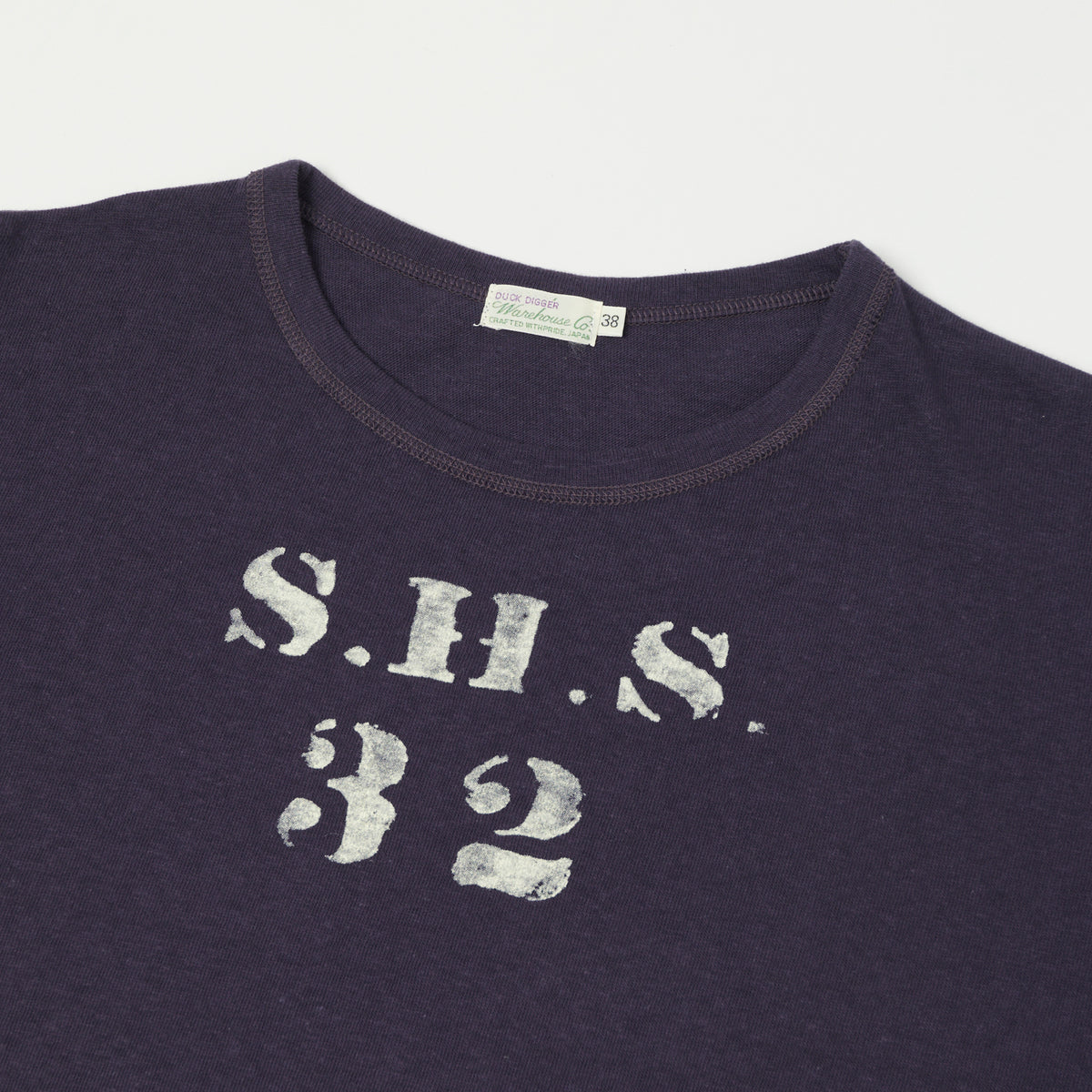 Warehouse & Co 4091 Duck Digger 'SHS' Skivvy T-Shirt - Navy