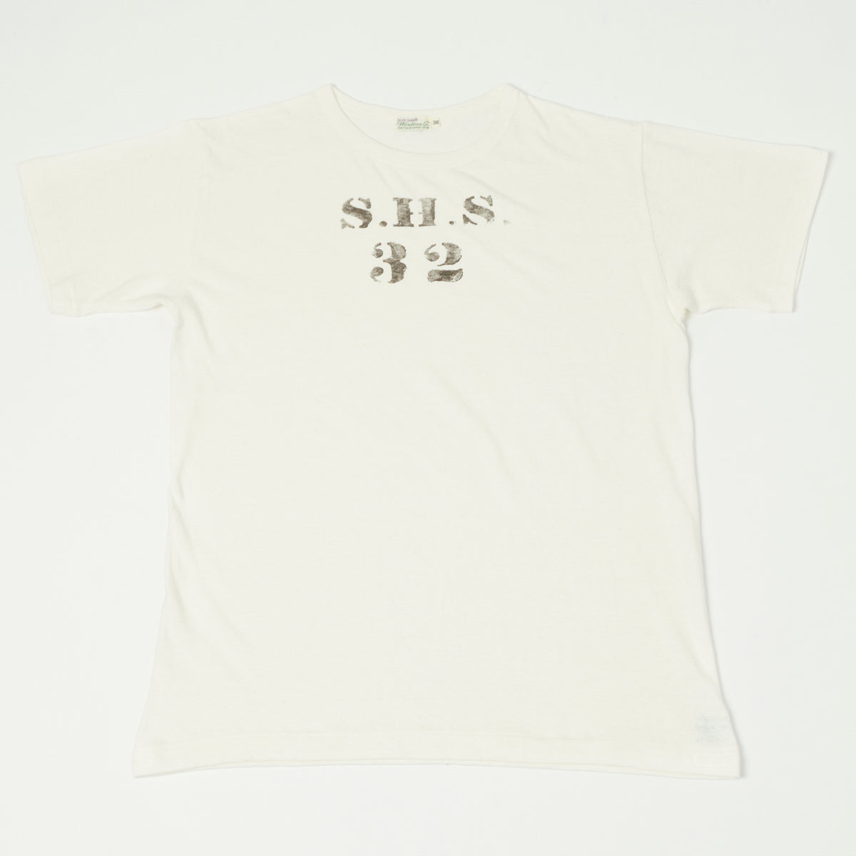 Warehouse & Co 4091 Duck Digger 'SHS' Skivvy T-Shirt - Off White