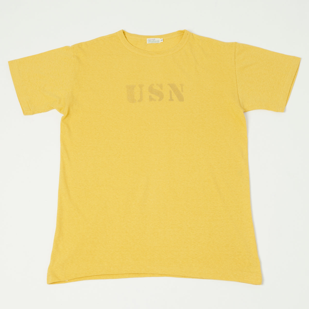 Warehouse & Co 4091 Duck Digger 'USN' Skivvy T-Shirt - Yellow