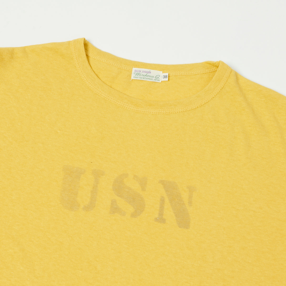 Warehouse & Co 4091 Duck Digger 'USN' Skivvy T-Shirt - Yellow
