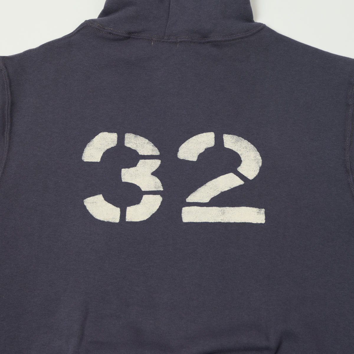 Warehouse & Co 450 'No 32' Two Needle Hooded Sweatshirt - Navy