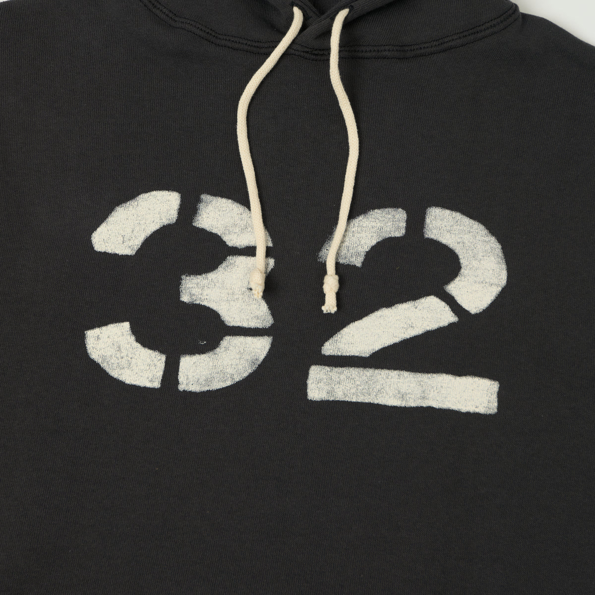 Warehouse & Co 450 'No 32' Two Needle Hooded Sweatshirt - Black