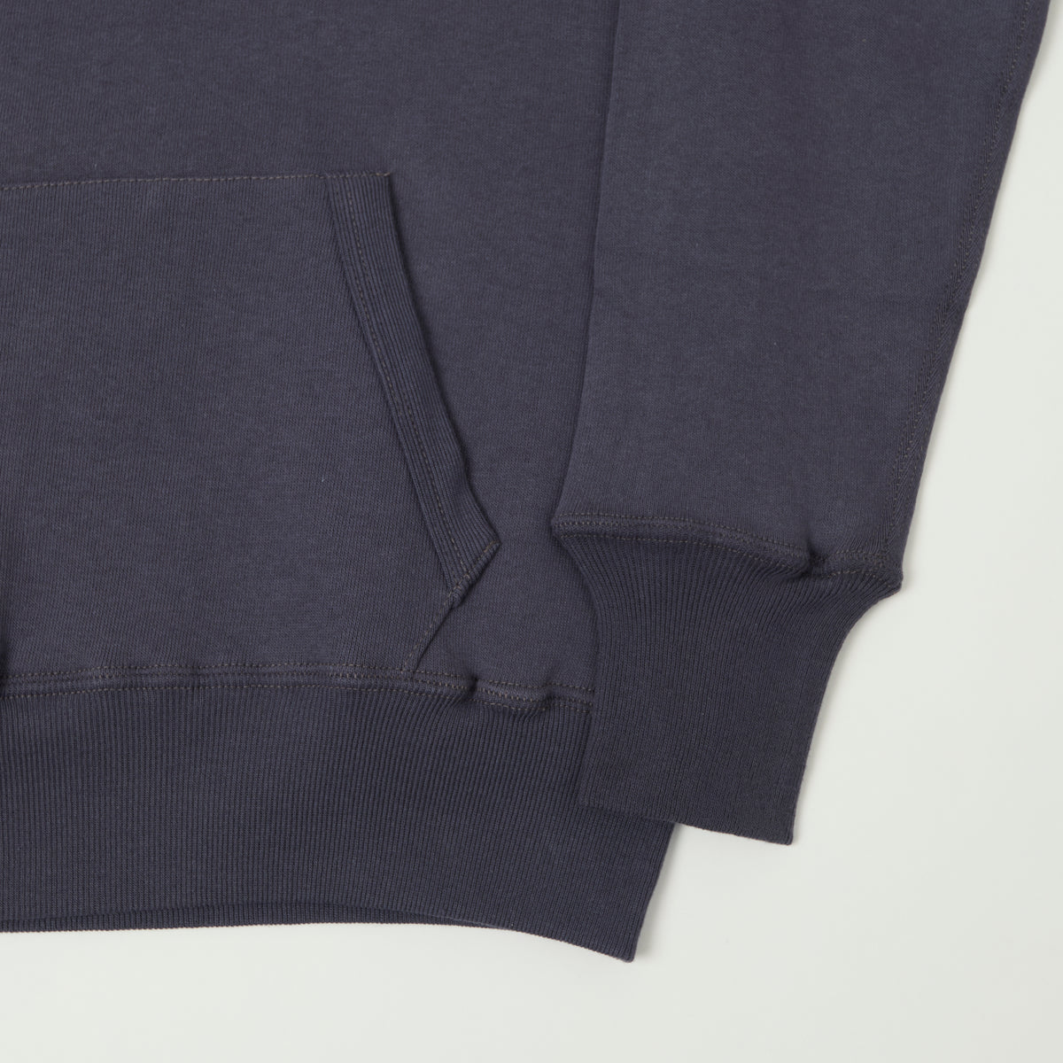 Warehouse & Co 450 'No 32' Two Needle Hooded Sweatshirt - Navy