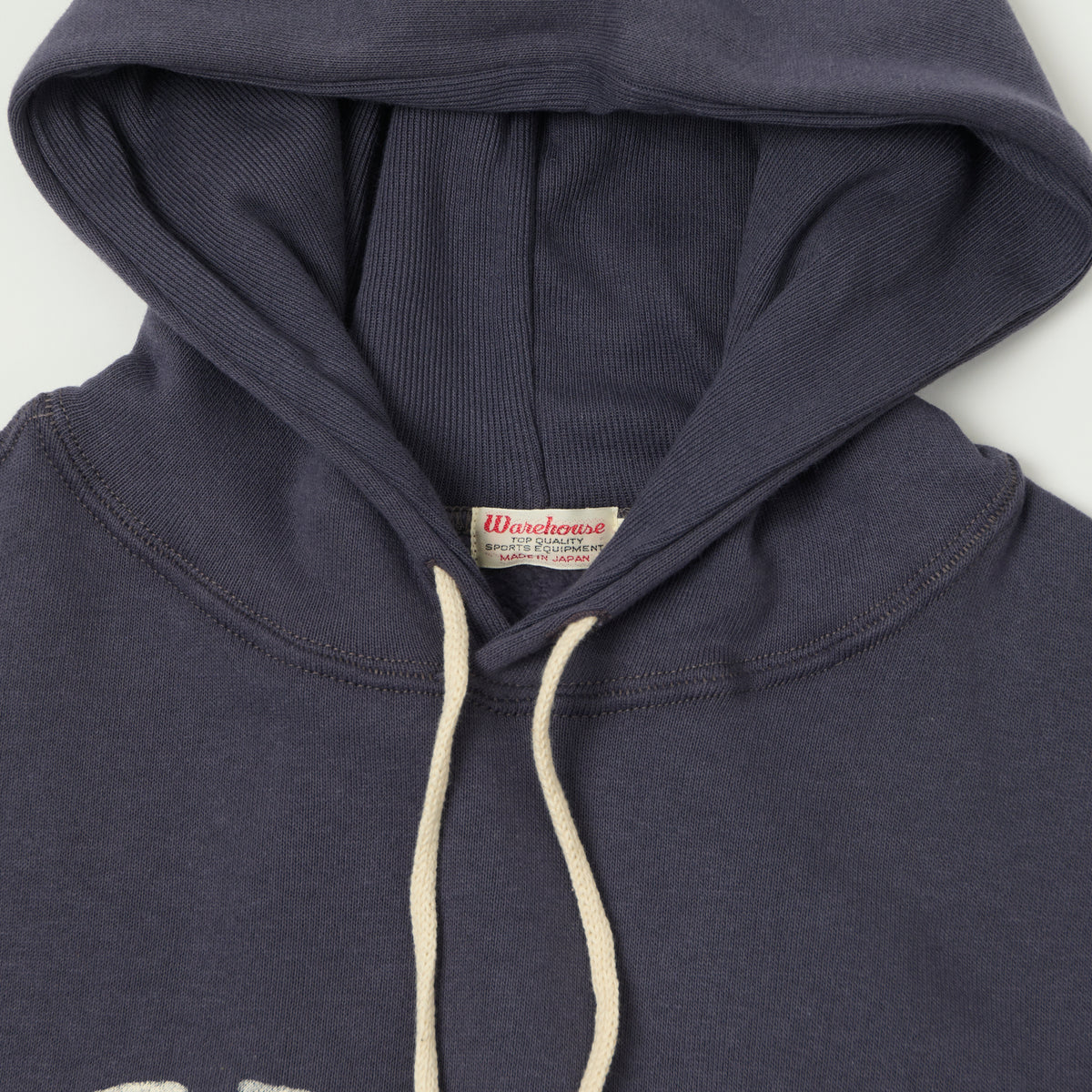 Warehouse & Co 450 'No 32' Two Needle Hooded Sweatshirt - Navy