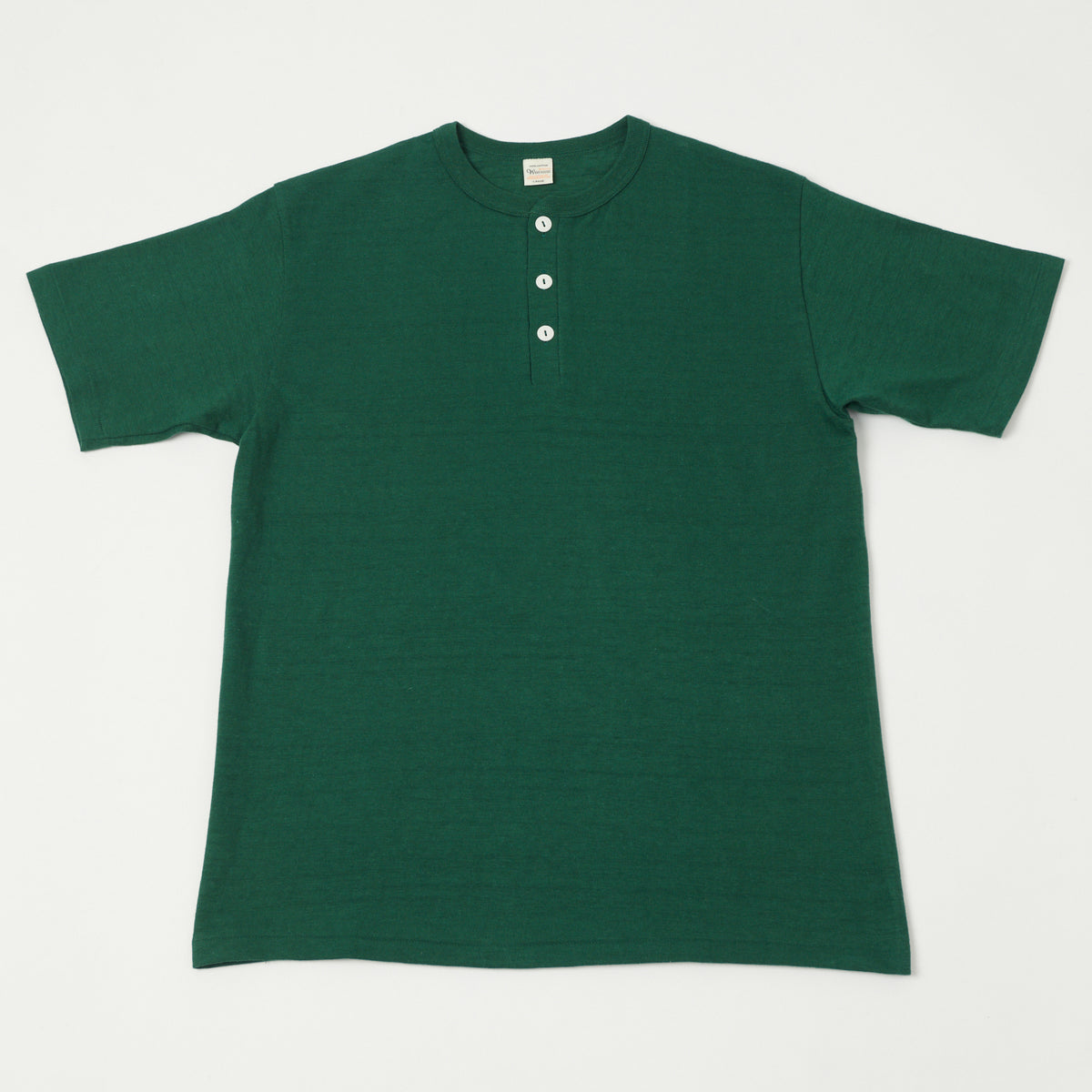 Warehouse & Co 4601 Henley T-Shirt - Dark Green