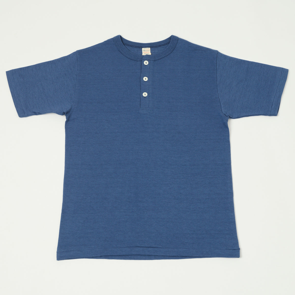 Warehouse & Co 4601 Henley T-Shirt - Faded Blue