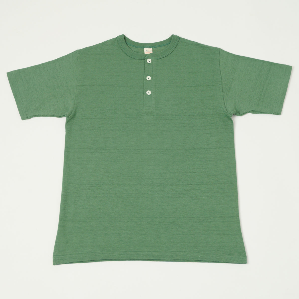 Warehouse & Co 4601 Henley T-Shirt - MC Green
