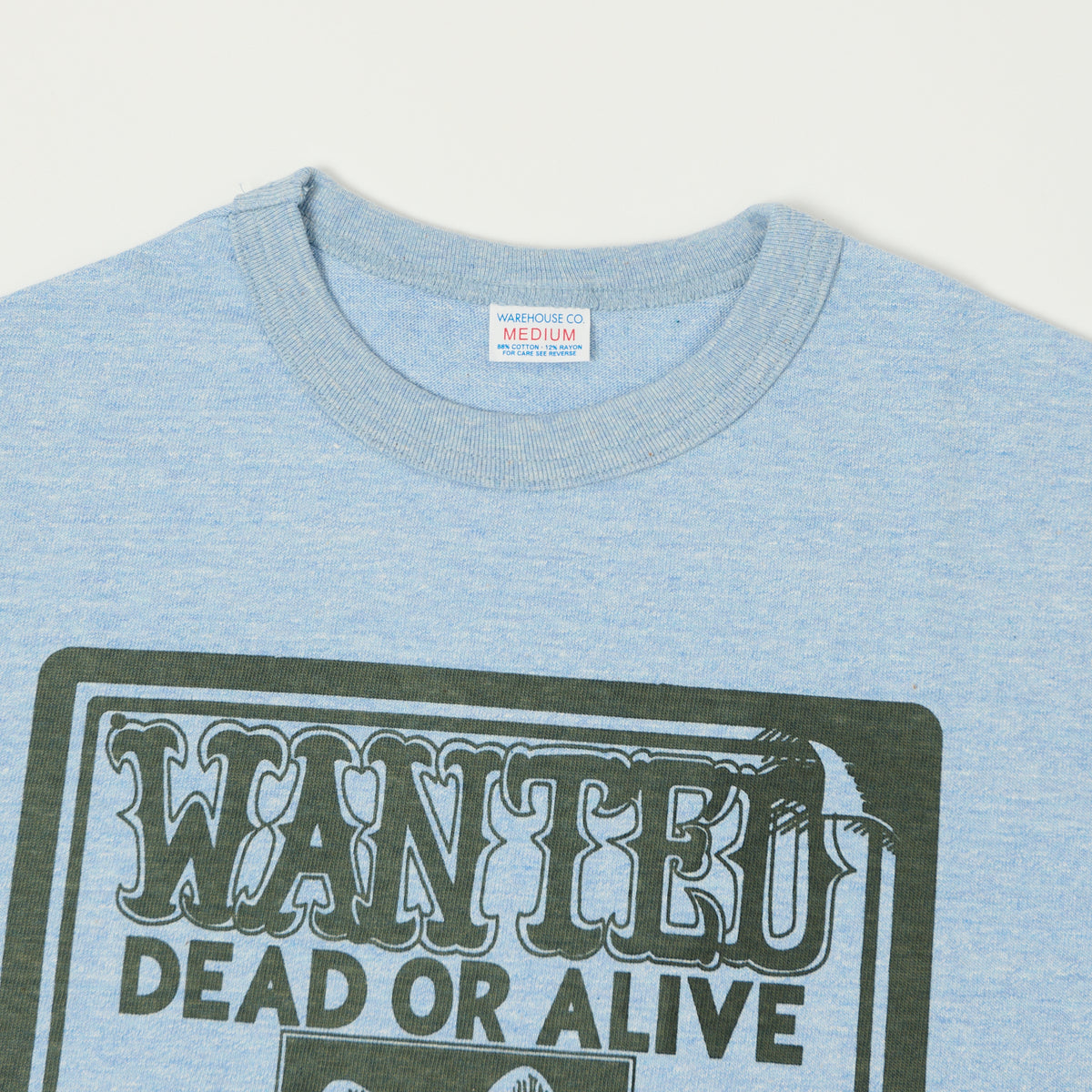 Warehouse & Co 4096 'Wanted' T-Shirt - Heather Navy