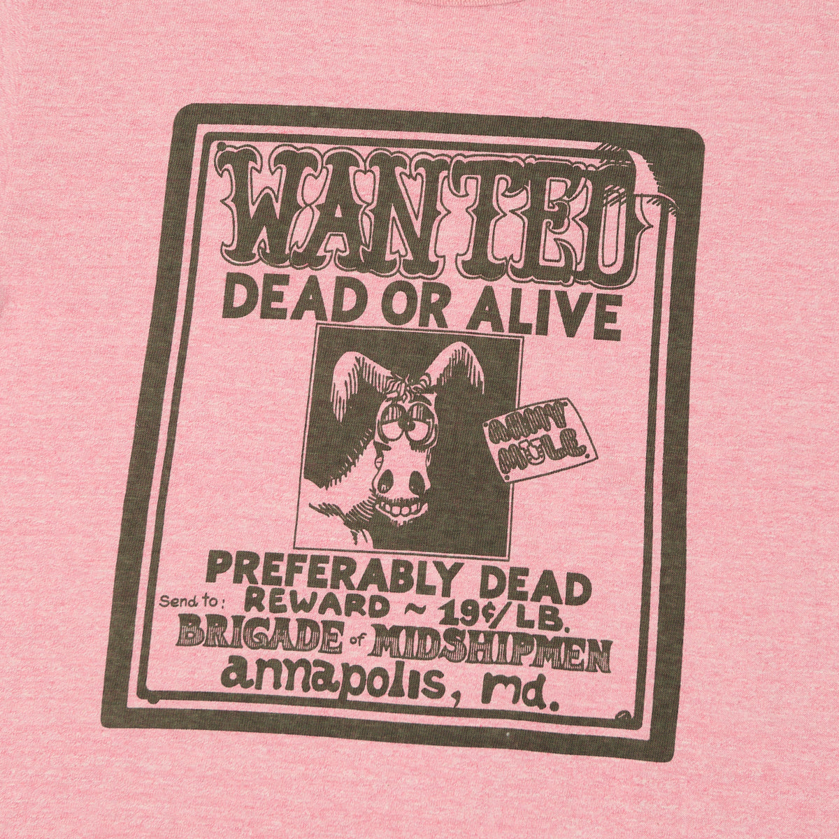 Warehouse & Co 4096 'Wanted' T-Shirt - Heather Red