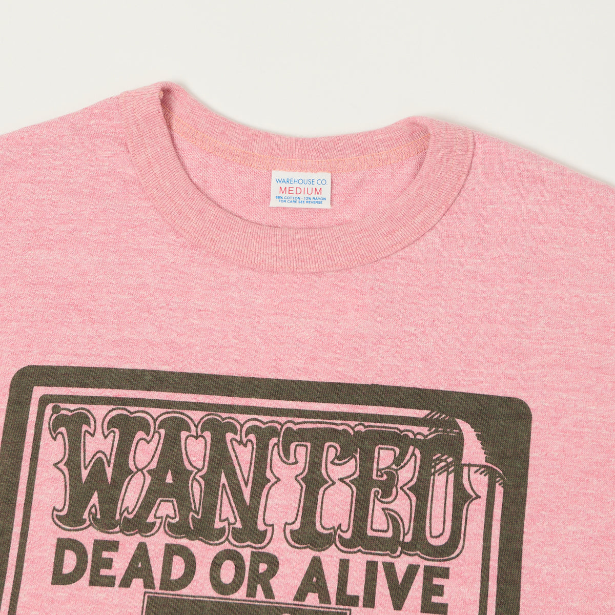 Warehouse & Co 4096 'Wanted' T-Shirt - Heather Red