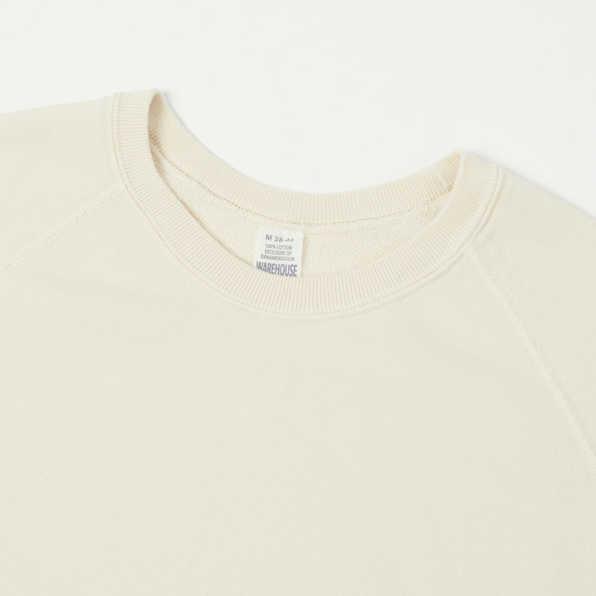 Warehouse & Co 461 Raglan Sleeve Sweatshirt - Cream