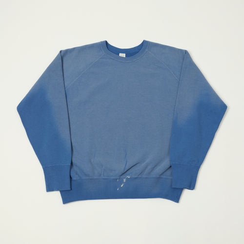 Warehouse & Co 461-U/W 'Sun Burned' Raglan Sleeve Sweatshirt - Blue