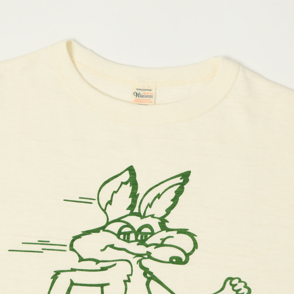 Warehouse & Co 4800 'Coyote'  Baseball T-Shirt - Cream/Light Green