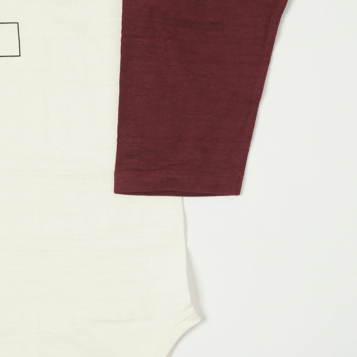 Warehouse & Co 'Black River Tigers' 4800 Baseball T-Shirt - Cream/Bordeaux