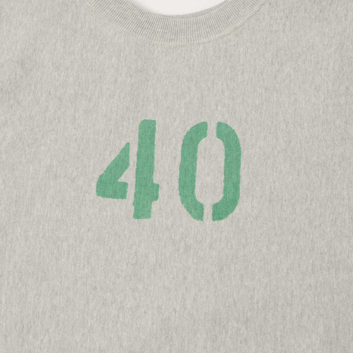 Warehouse & Co 483 'No 40' Reverse Weave Sweatshirt - Heather Grey