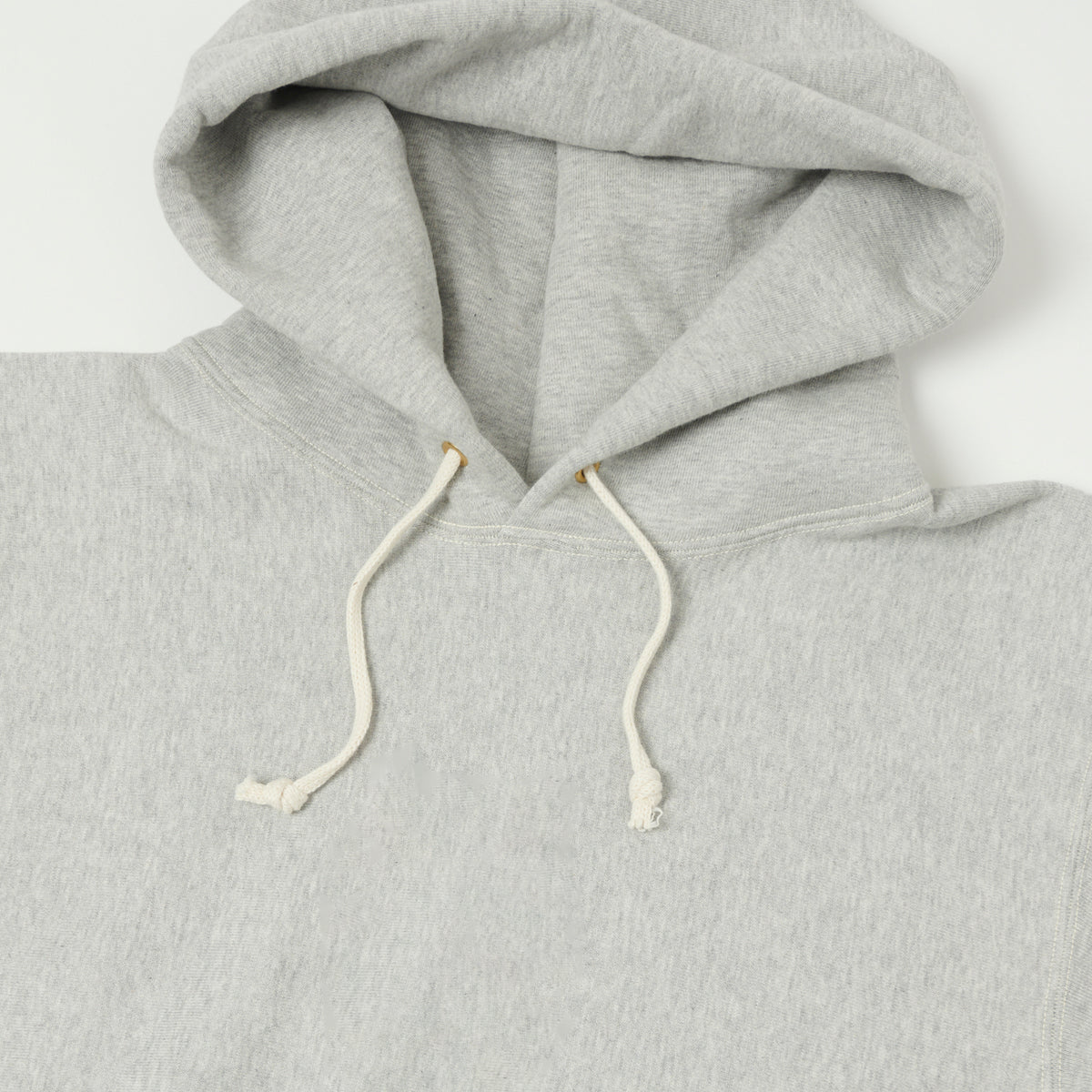 Warehouse & Co 484 Reverse Weave Hooded Sweatshirt - Heather Grey