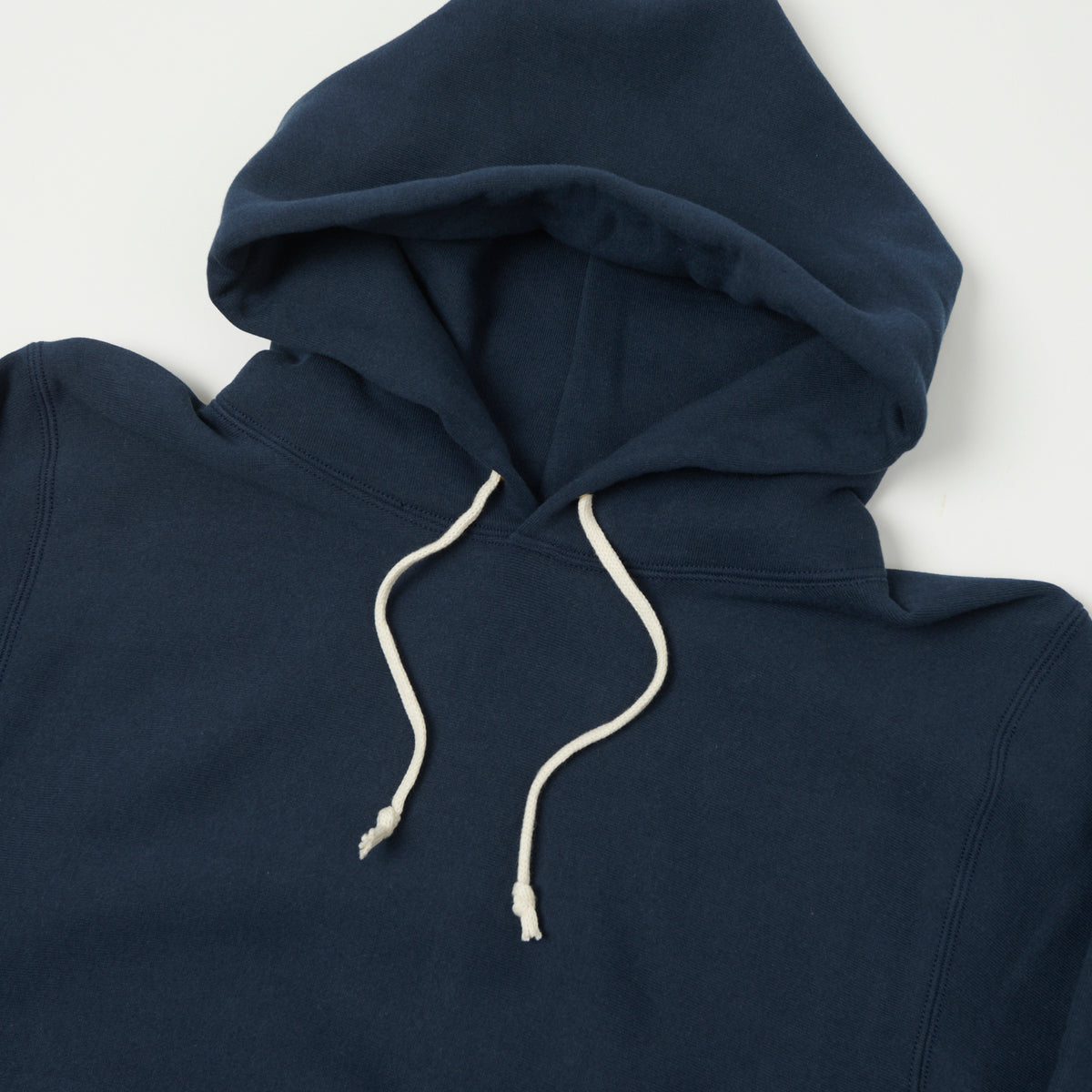 Warehouse & Co 484 Reverse Weave Hooded Sweatshirt - Navy