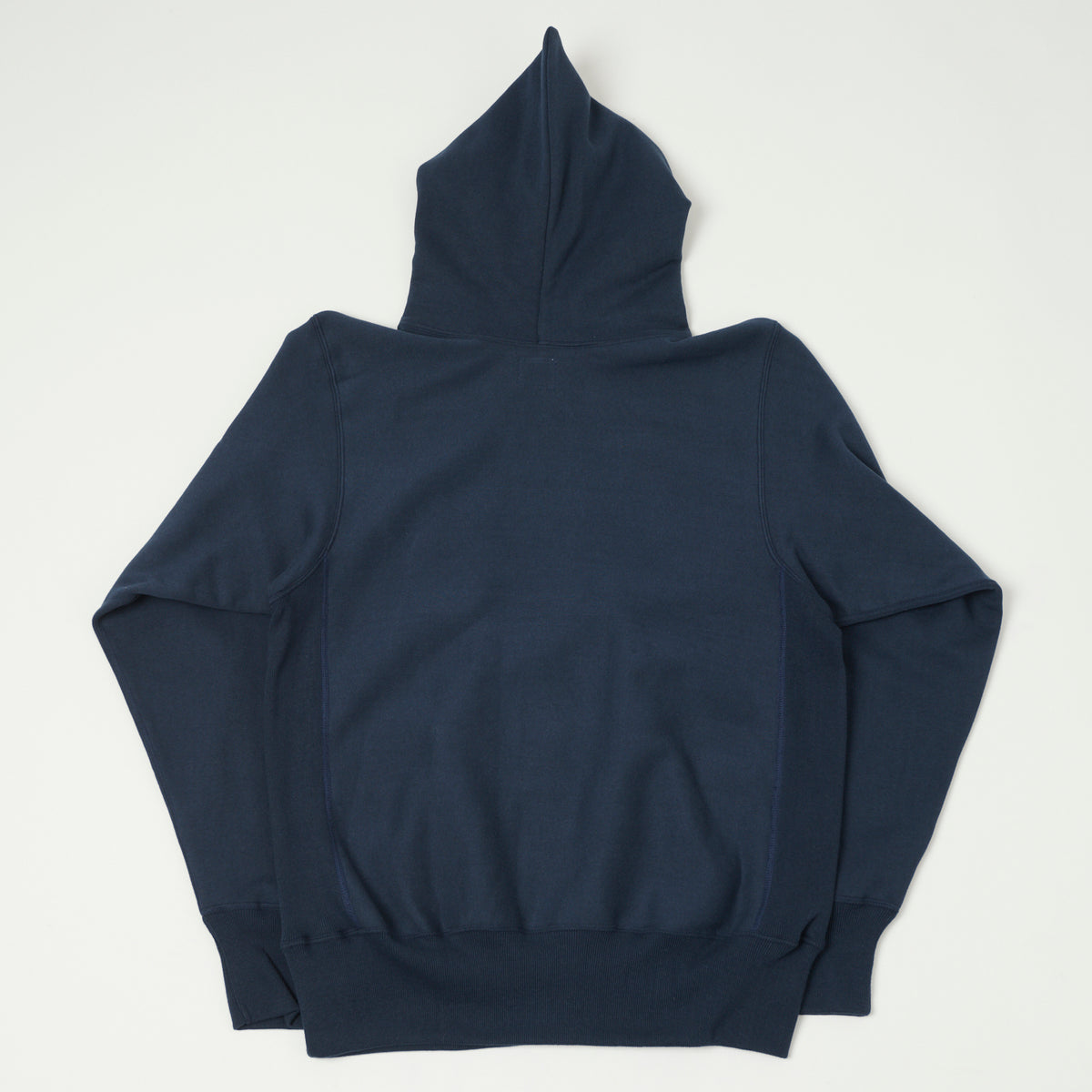 Warehouse & Co 484 Reverse Weave Hooded Sweatshirt - Navy