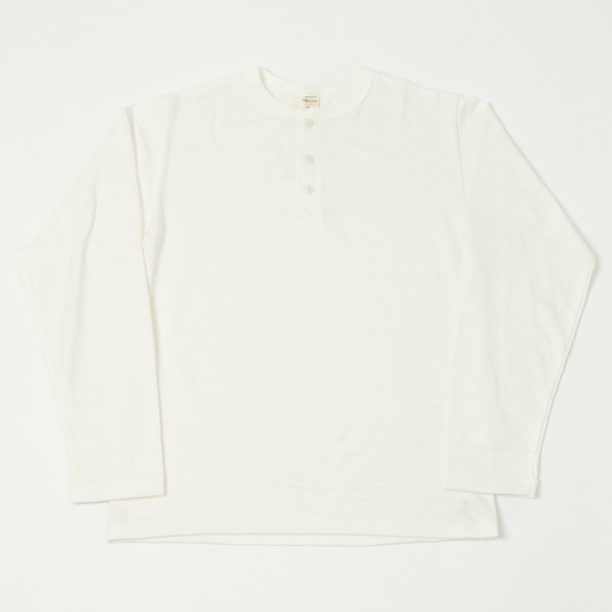 Warehouse & Co 5907 Long Sleeve Henley - Off White
