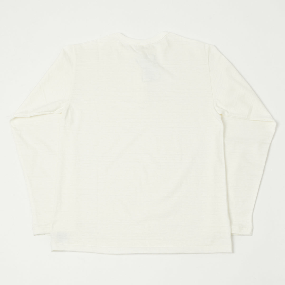 Warehouse & Co 5907 Long Sleeve Henley - Off White