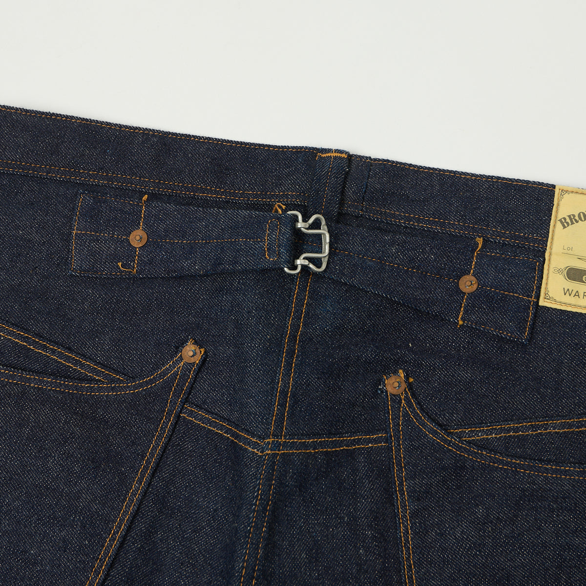 Warehouse & Co 'Brown-Duck & Digger' Regular Straight Jean - Raw