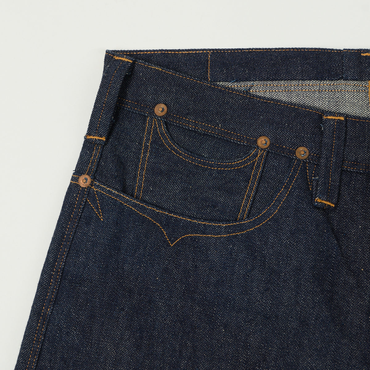 Warehouse & Co 'Brown-Duck & Digger' Regular Straight Jean - Raw