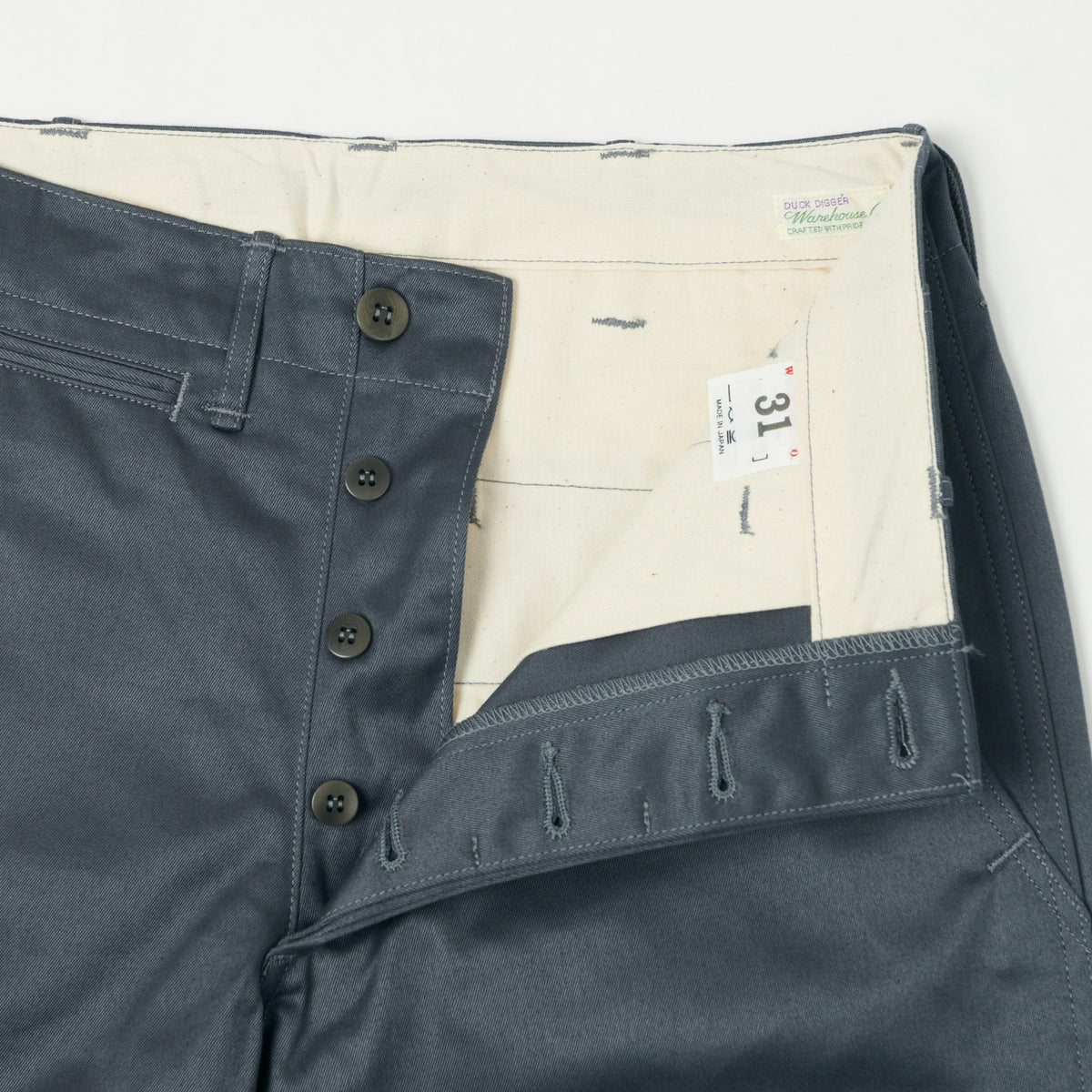 Warehouse & Co 1082 Duck Digger Chino - Blue Grey