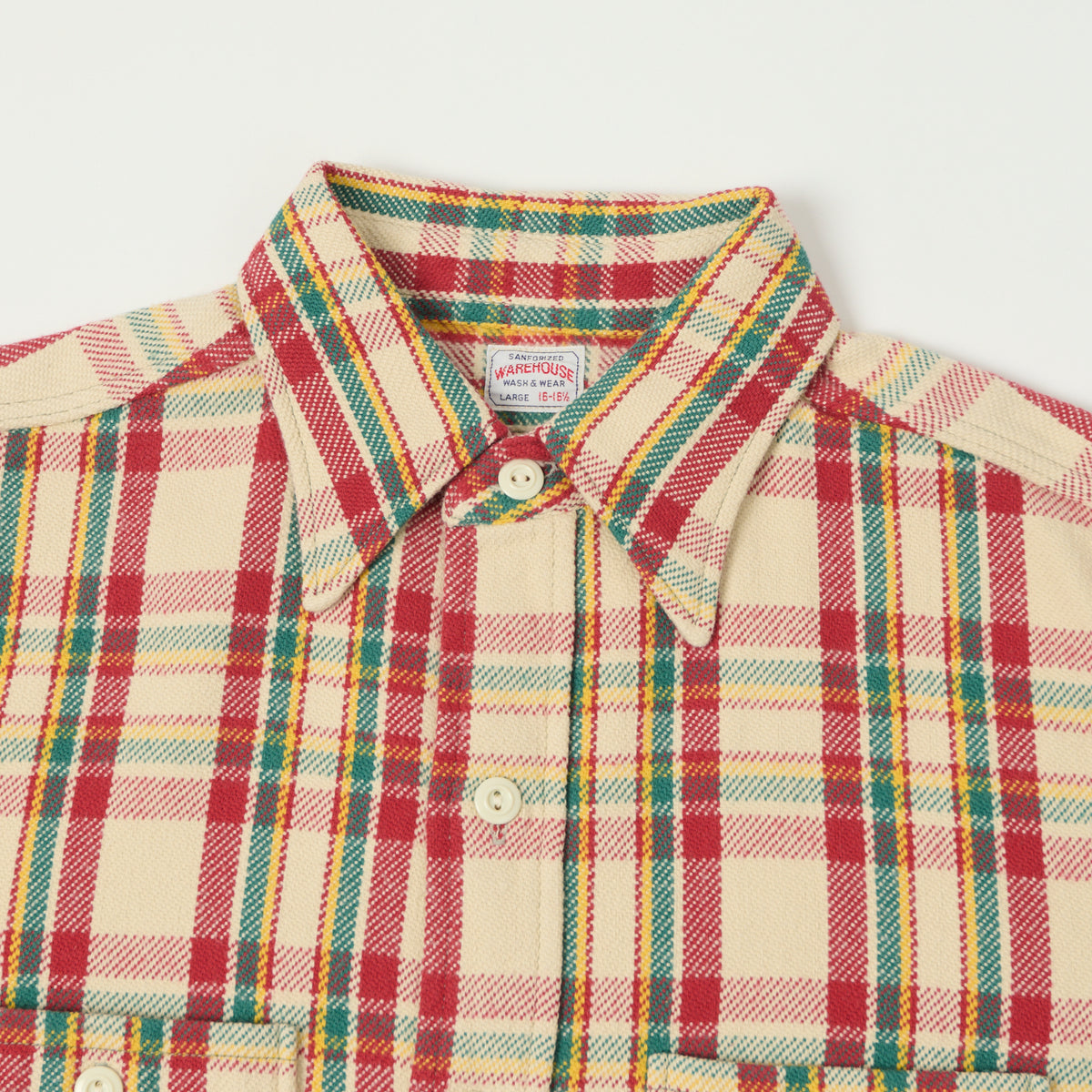 Warehouse & Co 3104 Plaid Flannel Shirt - Red/Yellow