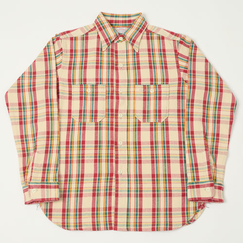 Warehouse & Co 3104 Plaid Flannel Shirt - Red/Yellow