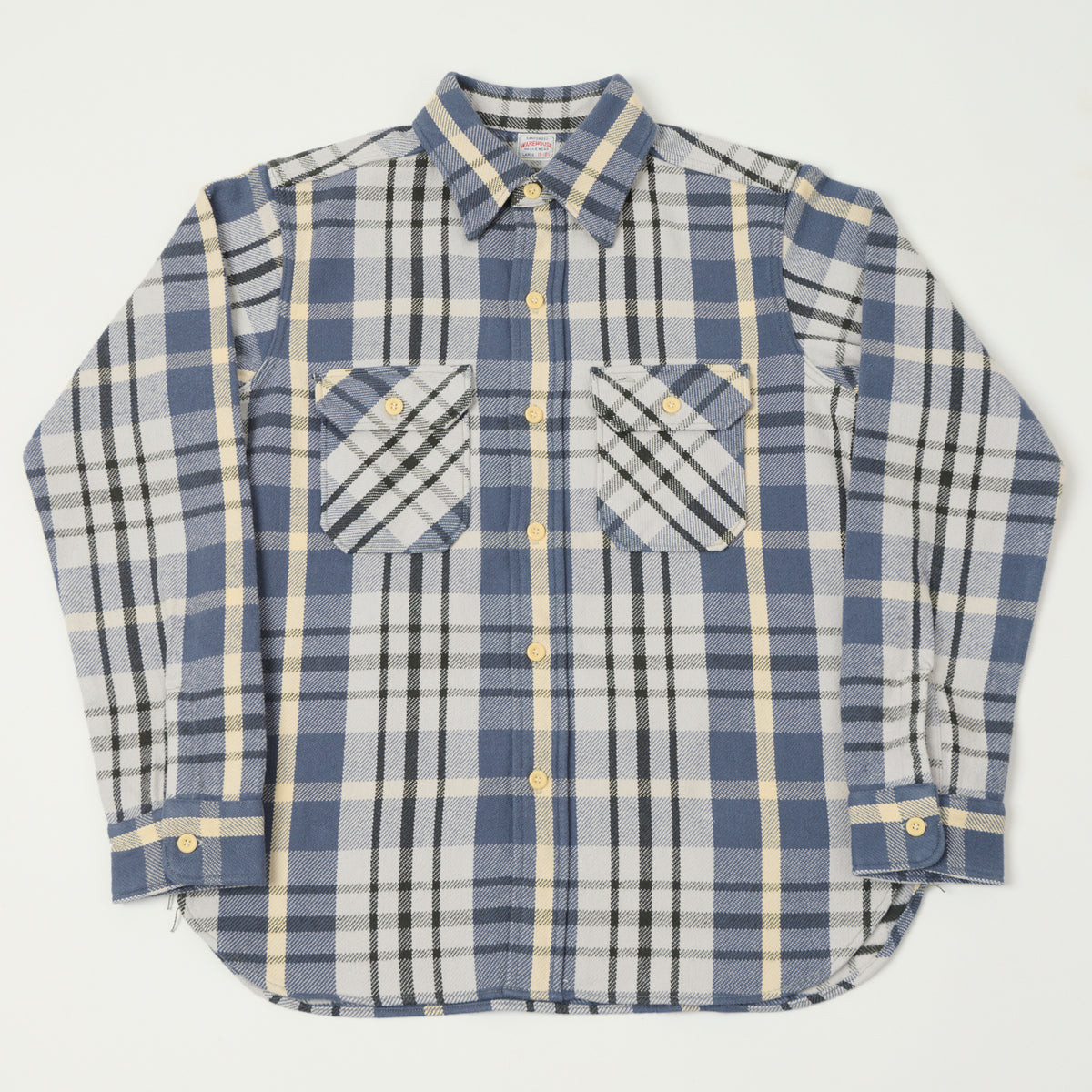 Warehouse & Co 3104 Plaid Flannel Shirt - Blue/Black