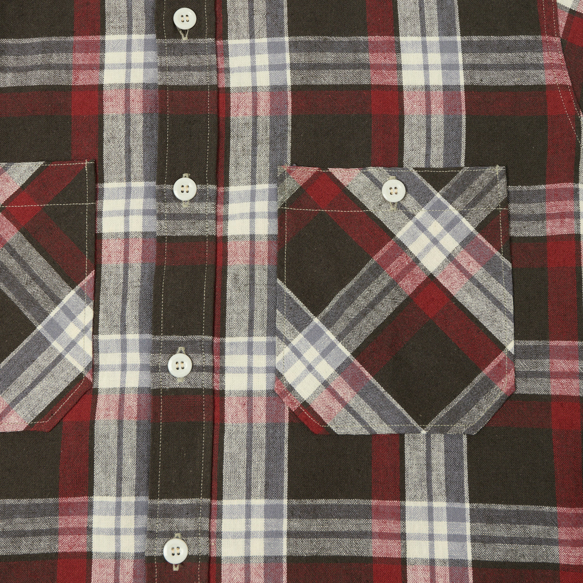 Warehouse & Co 3055 Duck Digger Plaid Work Shirt - Charcoal