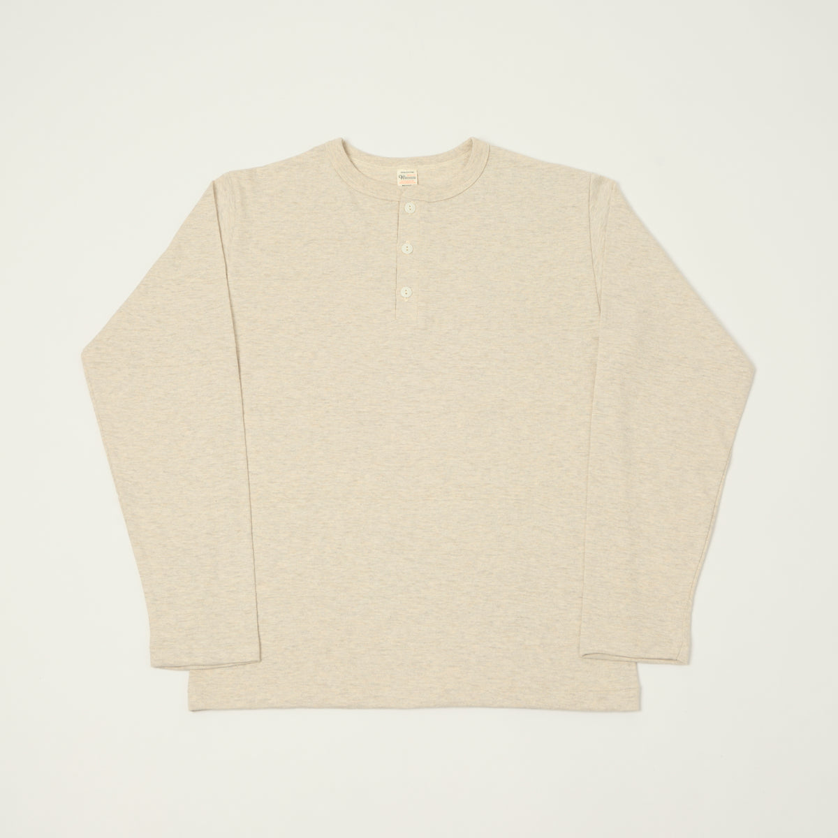 Warehouse & Co 5907 Long Sleeve Henley - Oatmeal