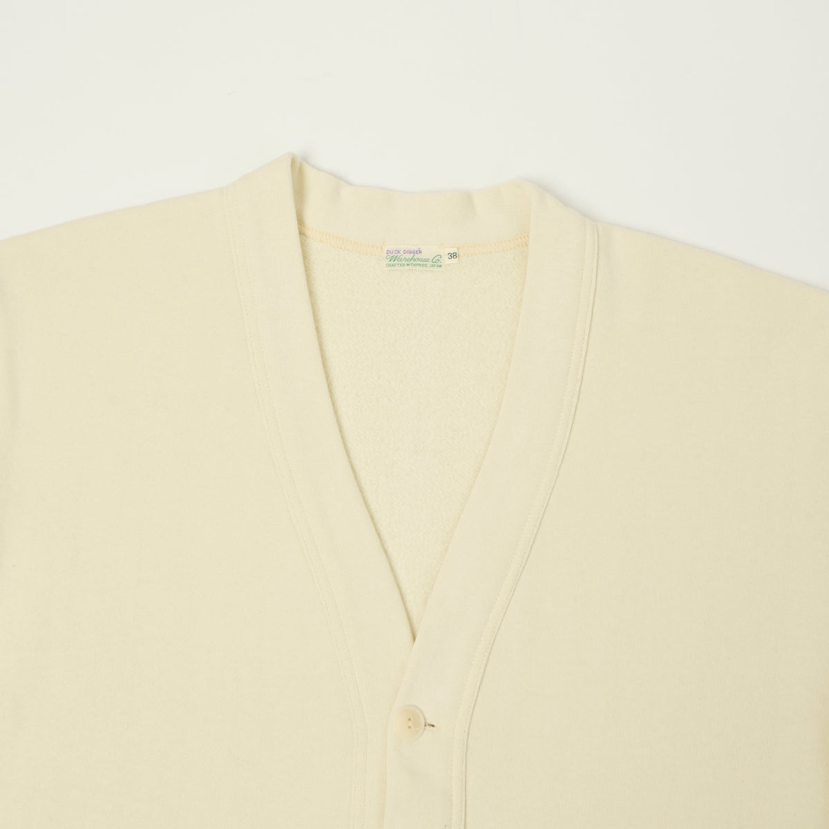 Warehouse & Co 'Duck Digger' 498 Sweat Cardigan - Beige