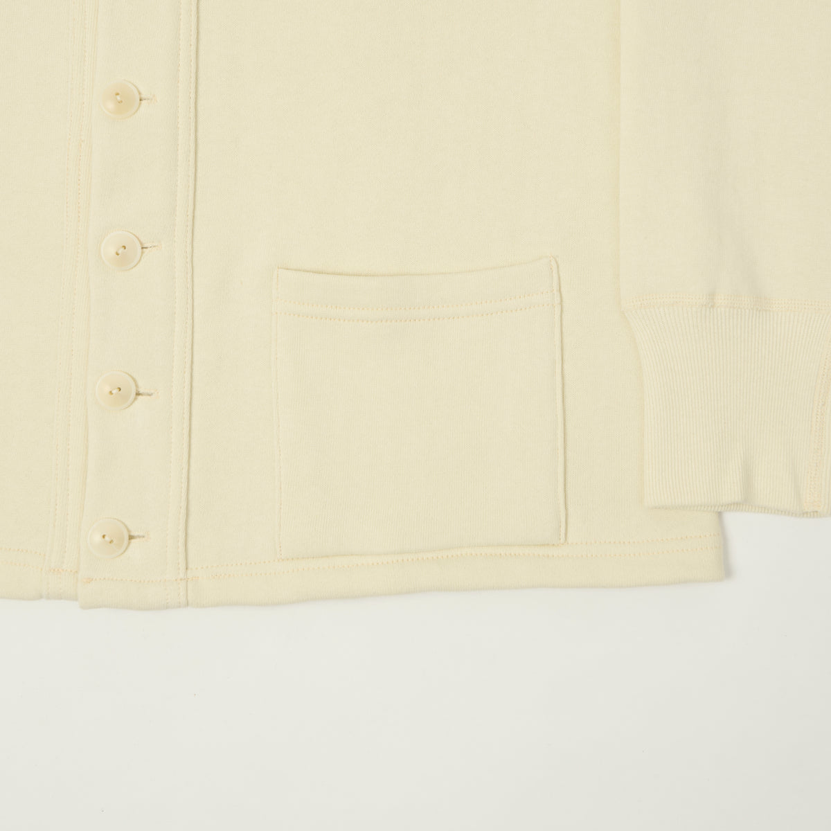 Warehouse & Co 'Duck Digger' 498 Sweat Cardigan - Beige