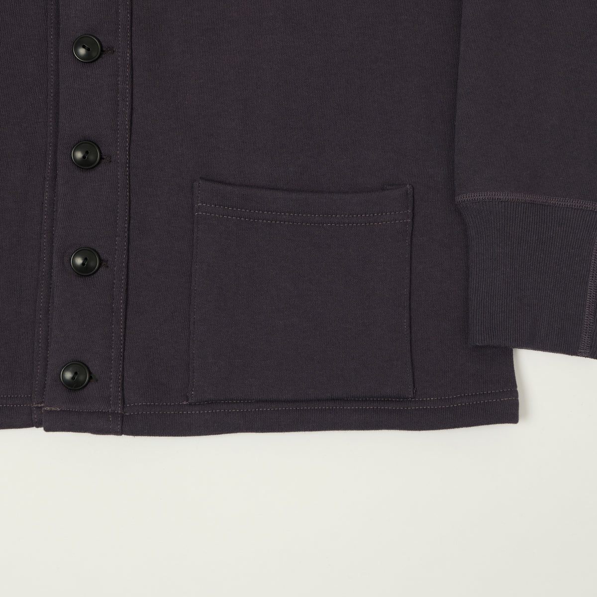 Warehouse & Co 'Duck Digger' 498 Sweat Cardigan - Dark Navy