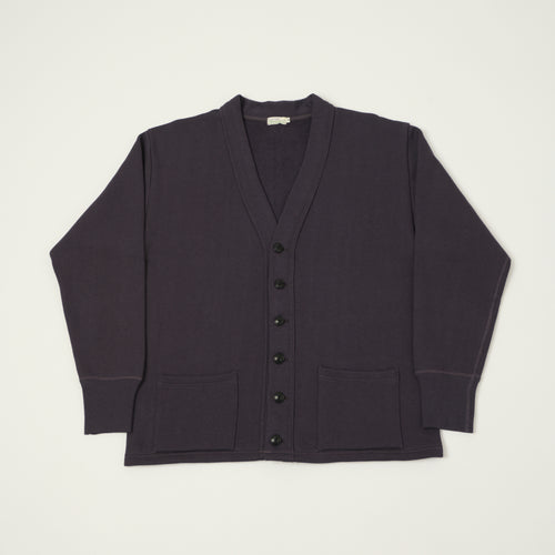 Warehouse & Co 'Duck Digger' 498 Sweat Cardigan - Dark Navy
